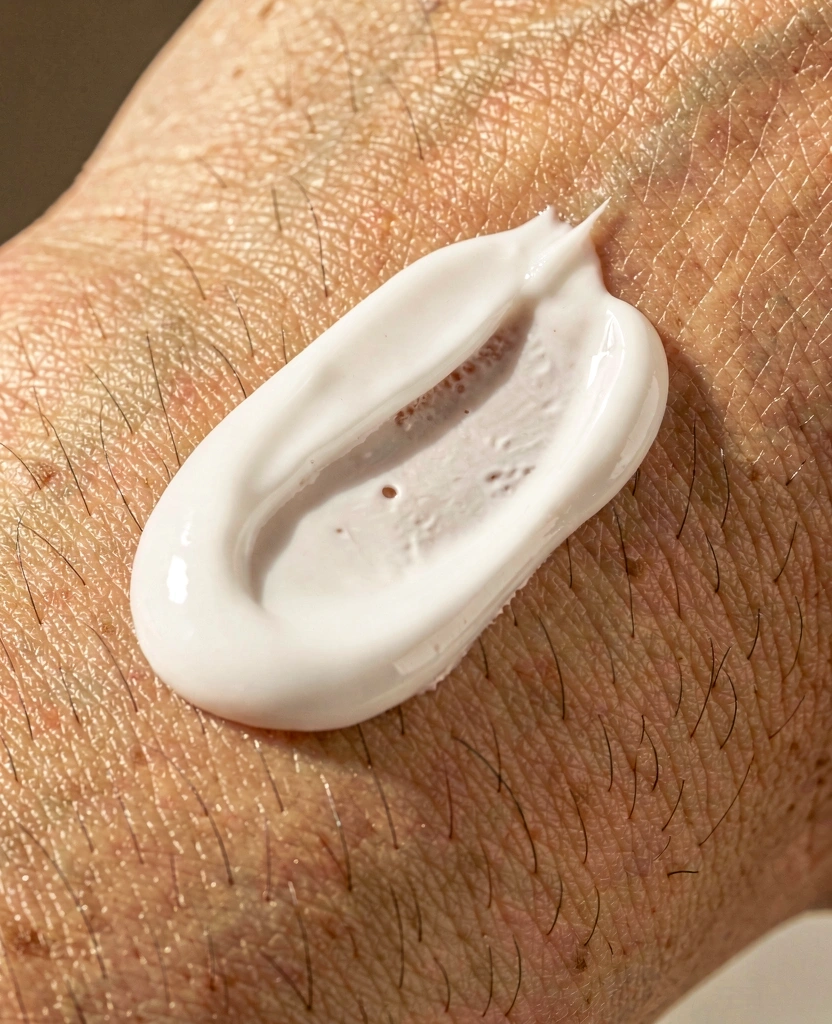 Detail textury krému